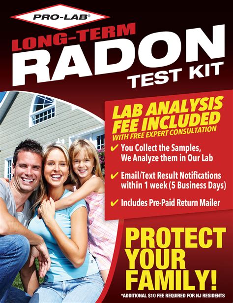 radon lab test kits